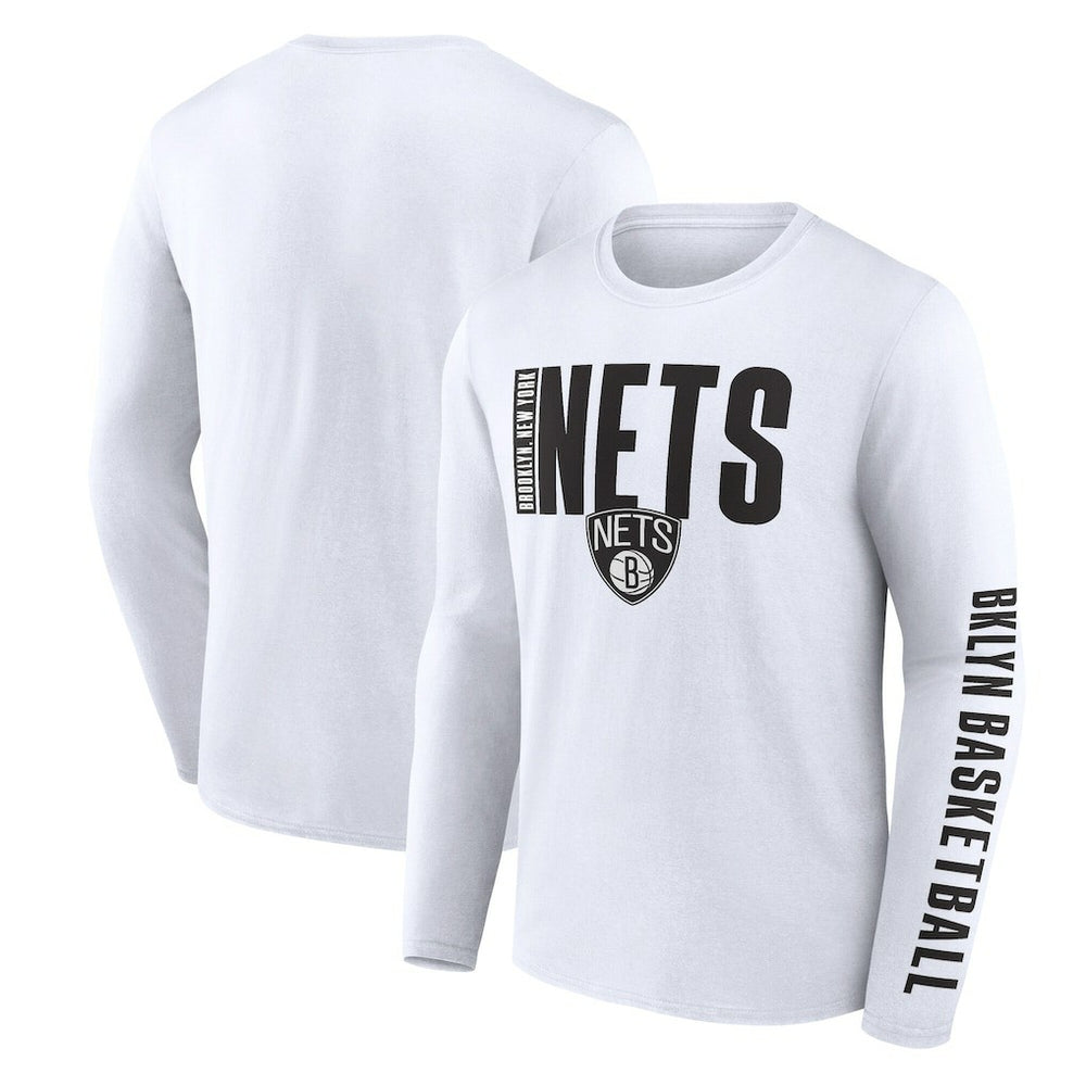 NBA Brooklyn Nets Logo Athletic Vision Long Sleeve T-Shirt