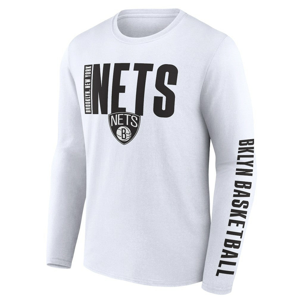 NBA Brooklyn Nets Logo Athletic Vision Long Sleeve T-Shirt