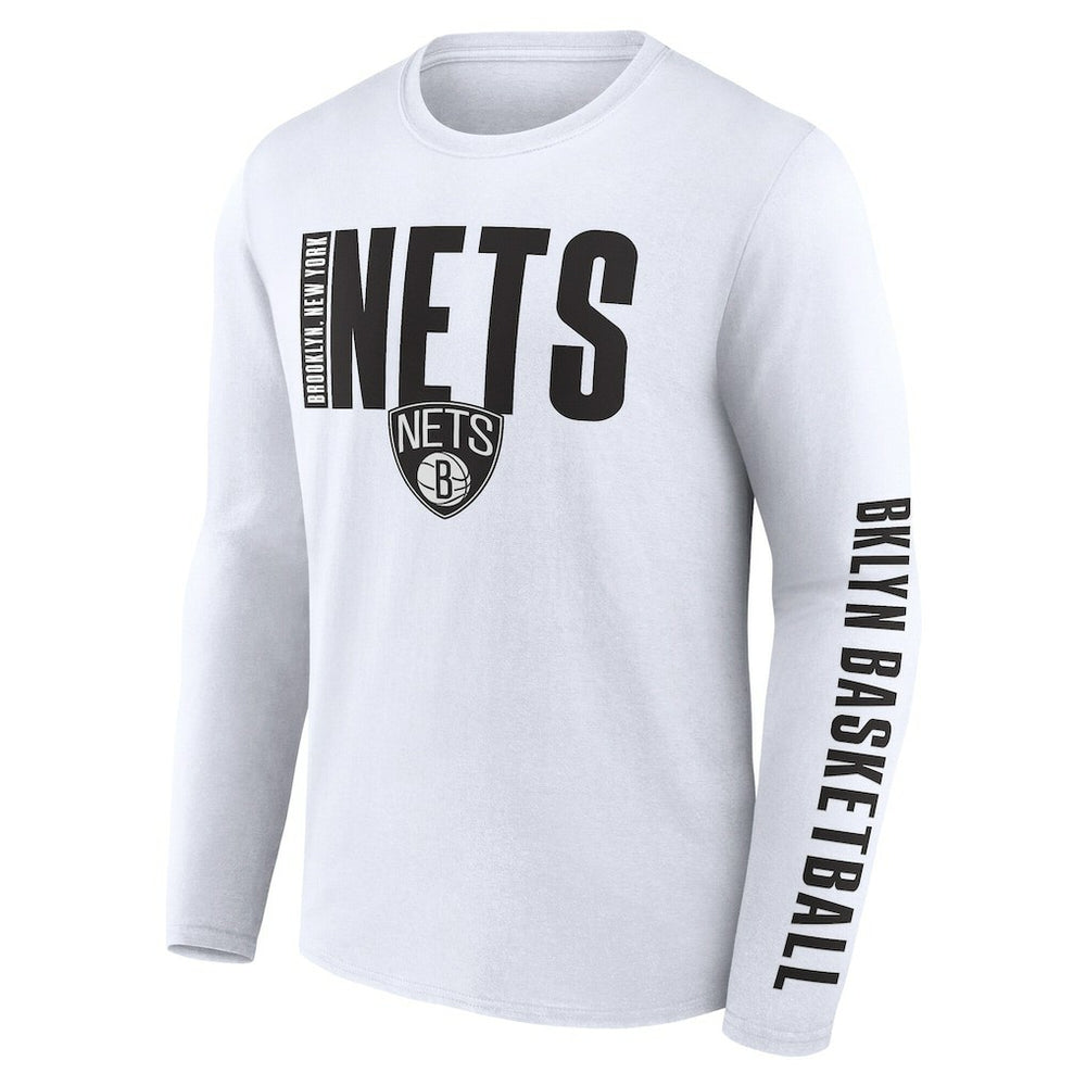 NBA Brooklyn Nets Logo Athletic Vision Long Sleeve T-Shirt