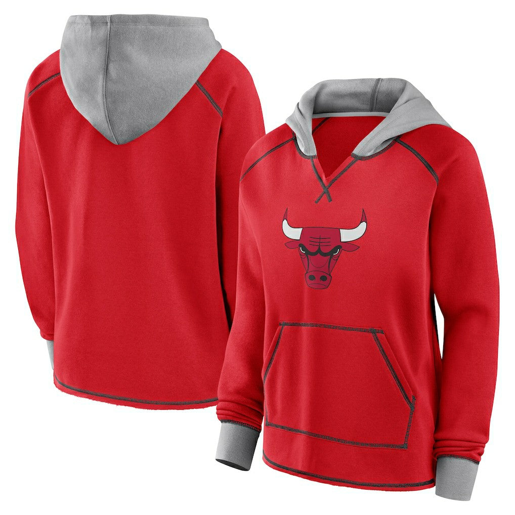 NBA Chicago Bulls Logo Athletic Women's Boom Pullover Hoodie