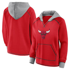 NBA Chicago Bulls Logo Athletic Women's Boom Pullover Hoodie