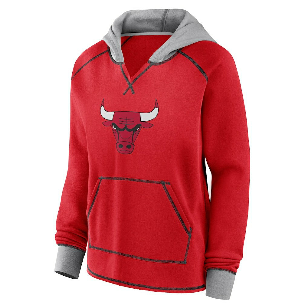 NBA Chicago Bulls Logo Athletic Women's Boom Pullover Hoodie