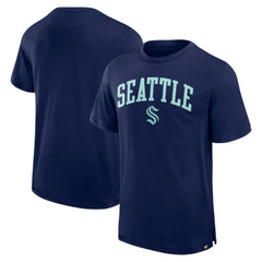 NHL Navy Seattle Kraken Fanatics Elevated Pima T-Shirt