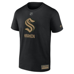 NHL Black Seattle Kraken Fanatics 2024 Military Appreciation T-Shirt