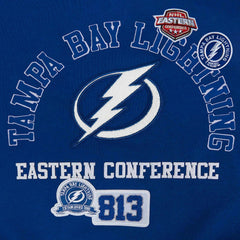 NHL Blue Tampa Bay Lightning Pro Standard Women's Area Code Cropped Pullover Sweatshirt