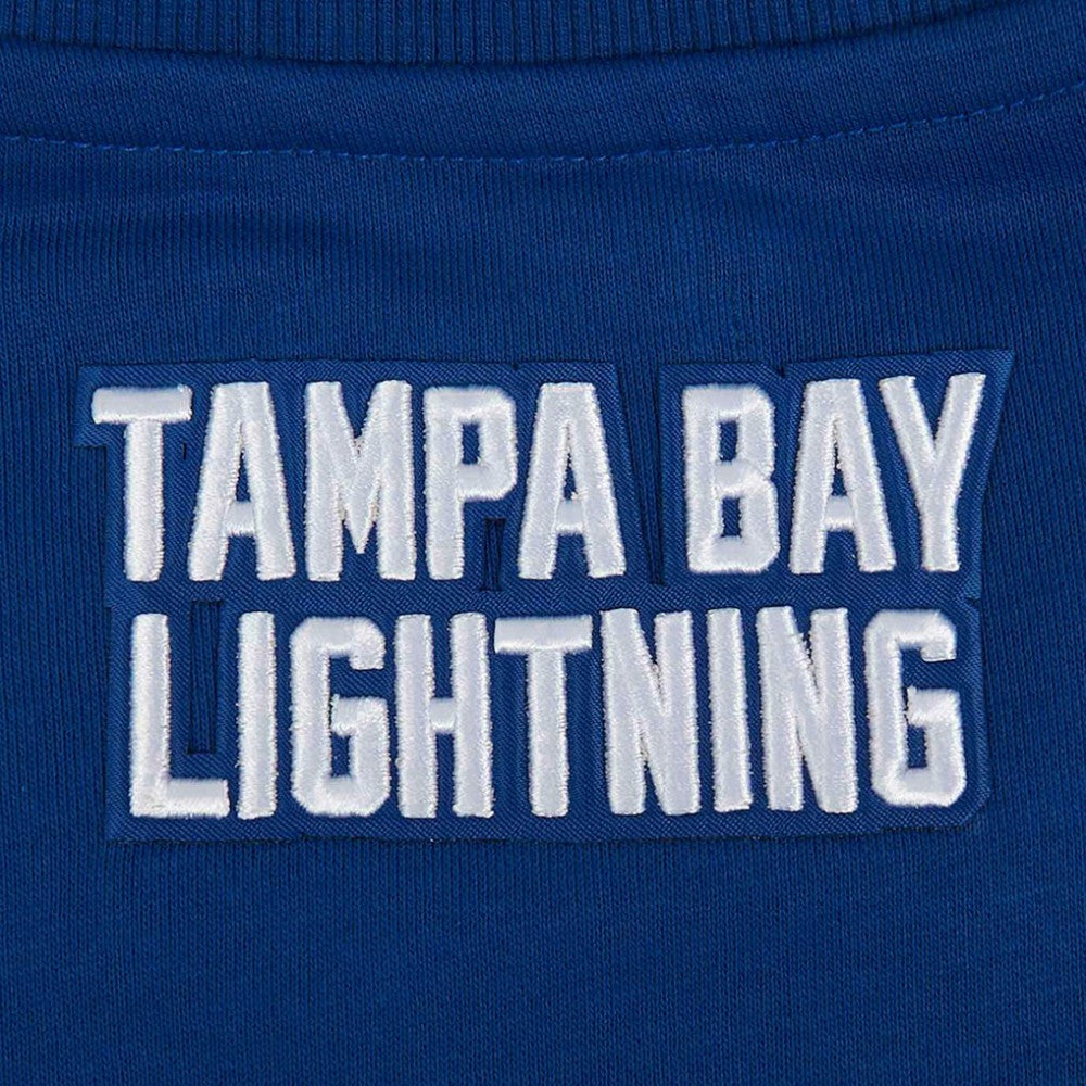 NHL Blue Tampa Bay Lightning Pro Standard Women's Area Code Cropped Pullover Sweatshirt