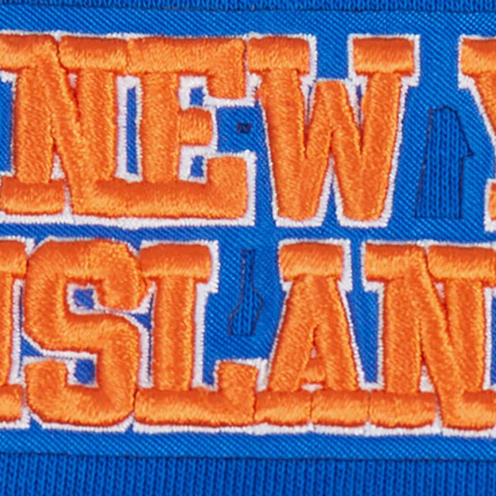 NHL Royal New York Islanders Pro Standard Women's Area Code Cropped Pullover Sweatshirt
