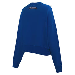 NHL Blue Colorado Avalanche Pro Standard Women's Area Code Cropped Pullover Sweatshirt
