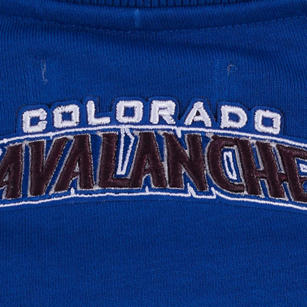 NHL Blue Colorado Avalanche Pro Standard Women's Area Code Cropped Pullover Sweatshirt
