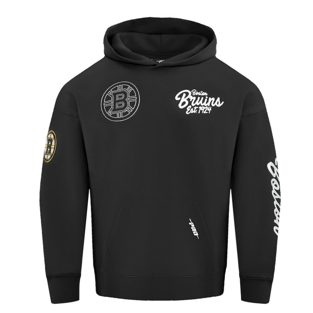 NHL Black Boston Bruins Pro Standard Paint the City Pullover Hoodie