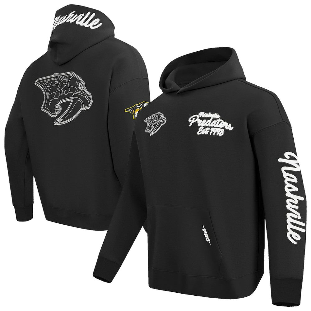NHL Black Nashville Predators Pro Standard Paint the City Pullover Hoodie