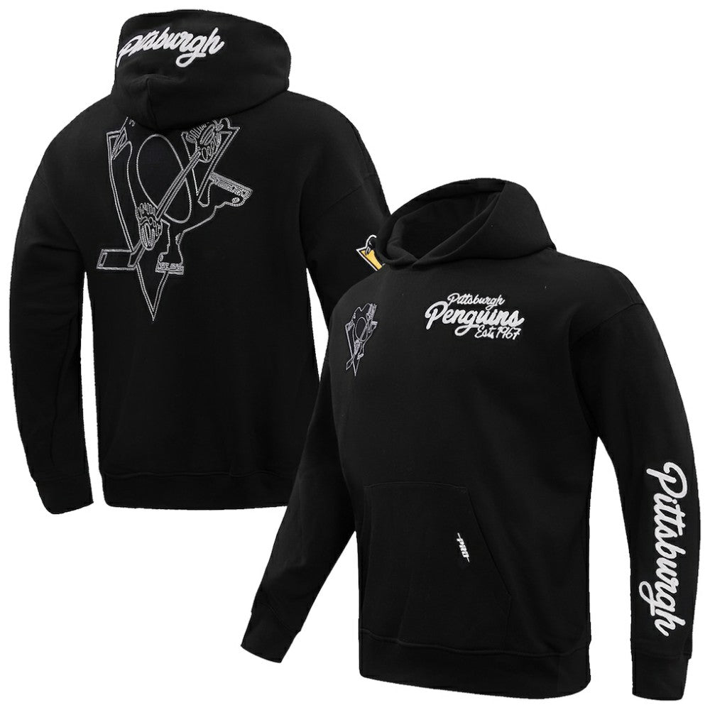 NHL Black Pittsburgh Penguins Pro Standard Paint the City Pullover Hoodie