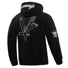 NHL Black Pittsburgh Penguins Pro Standard Paint the City Pullover Hoodie