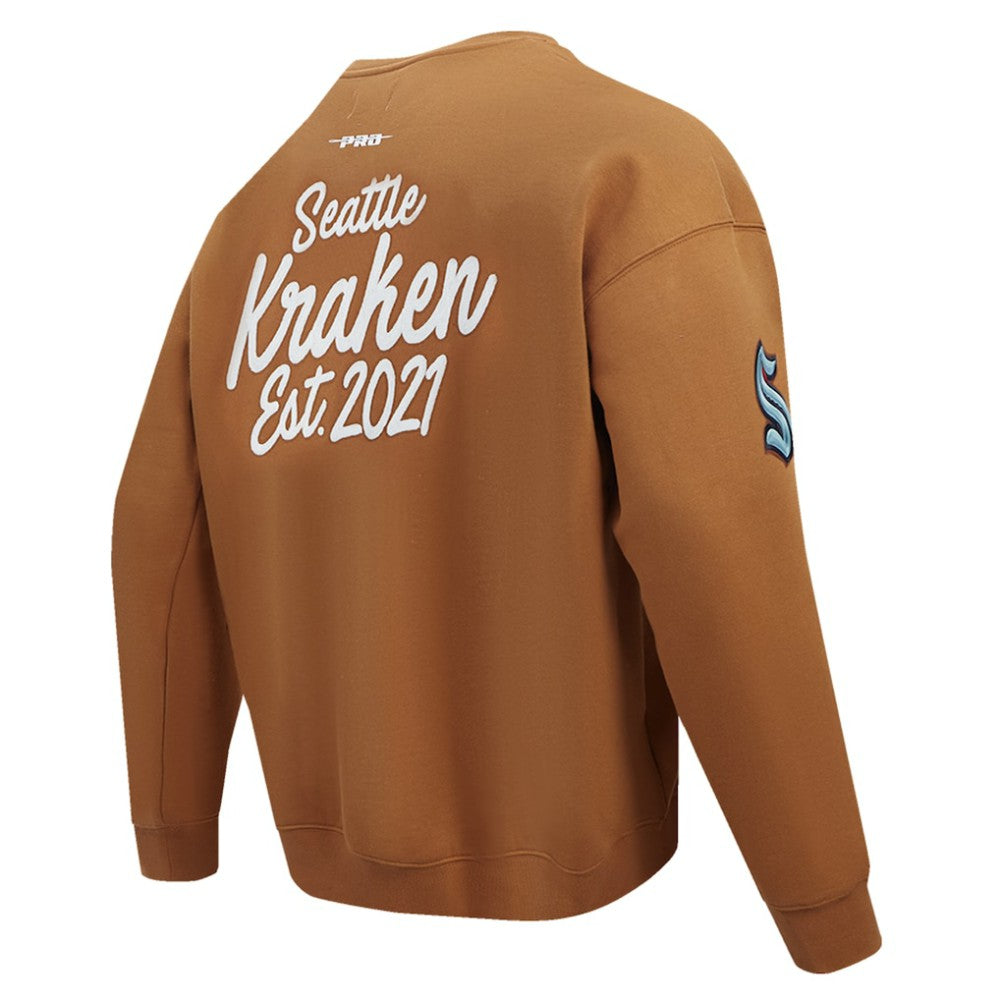 NHL Brown Seattle Kraken Pro Standard Paint the City Pullover Sweatshirt
