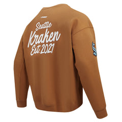 NHL Brown Seattle Kraken Pro Standard Paint the City Pullover Sweatshirt