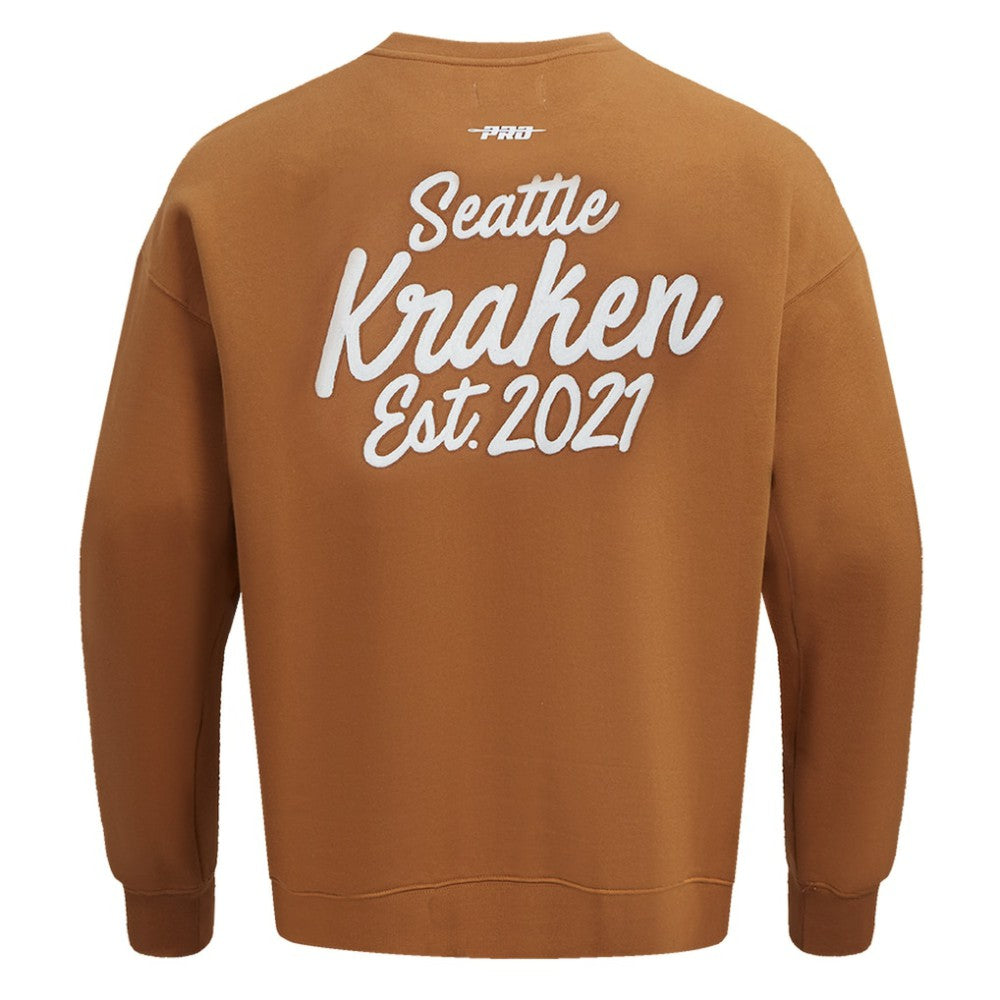NHL Brown Seattle Kraken Pro Standard Paint the City Pullover Sweatshirt