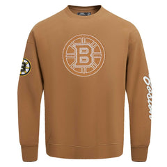 NHL Brown Boston Bruins Pro Standard Paint the City Pullover Sweatshirt