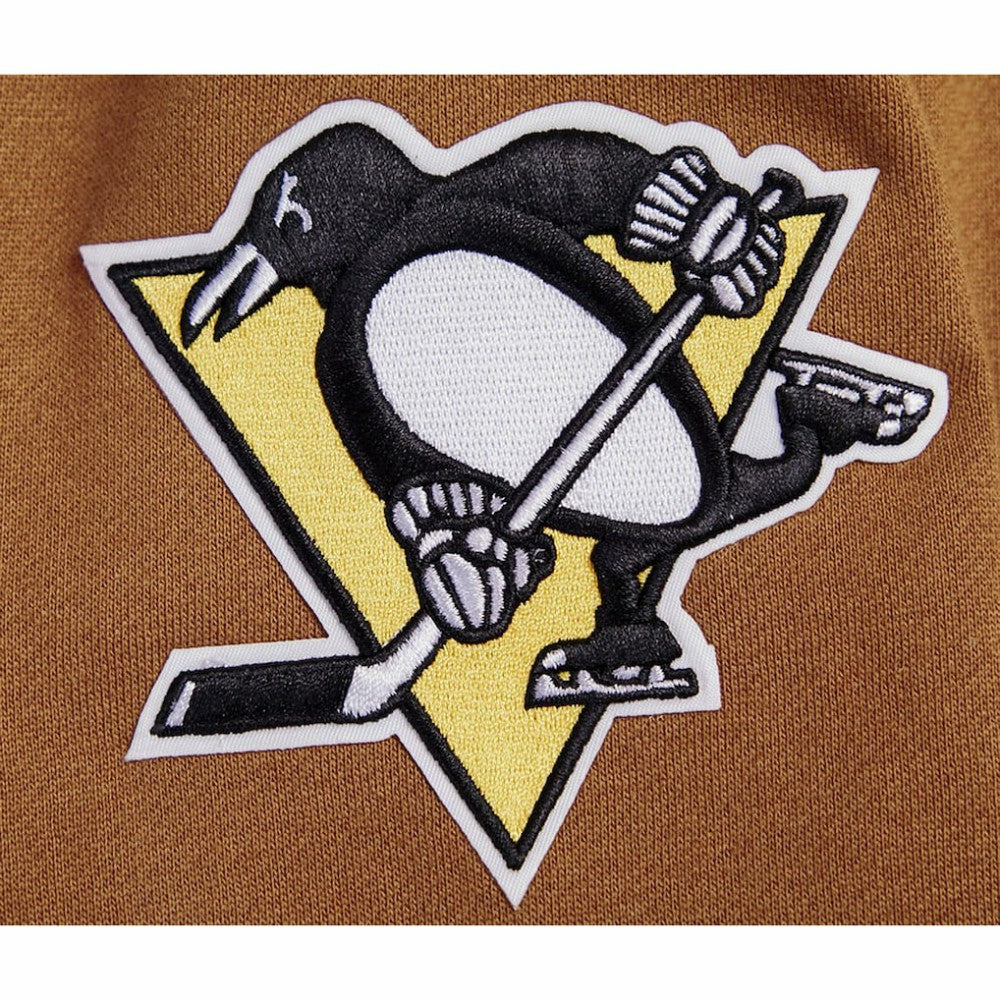 NHL Brown Pittsburgh Penguins Pro Standard Paint the City Pullover Sweatshirt