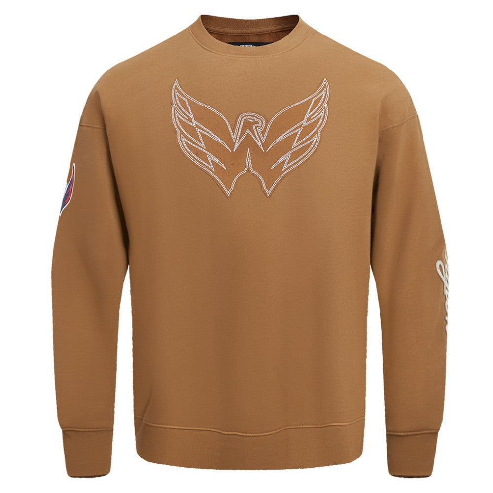 NHL Brown Washington Capitals Pro Standard Paint the City Pullover Sweatshirt