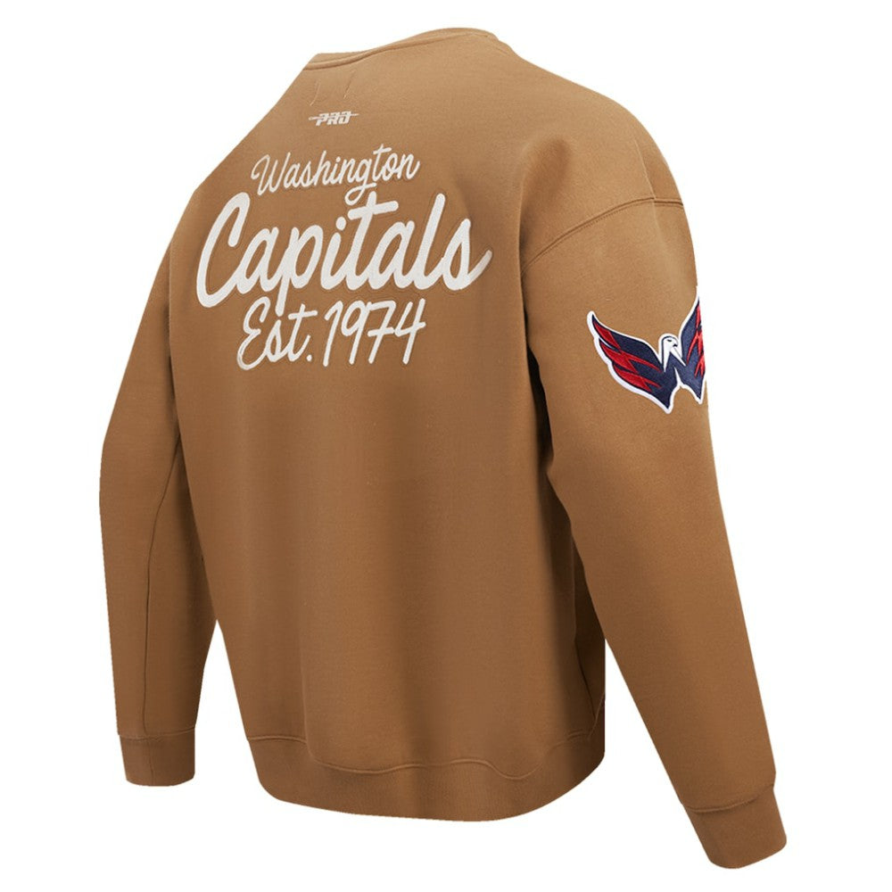 NHL Brown Washington Capitals Pro Standard Paint the City Pullover Sweatshirt