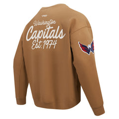 NHL Brown Washington Capitals Pro Standard Paint the City Pullover Sweatshirt