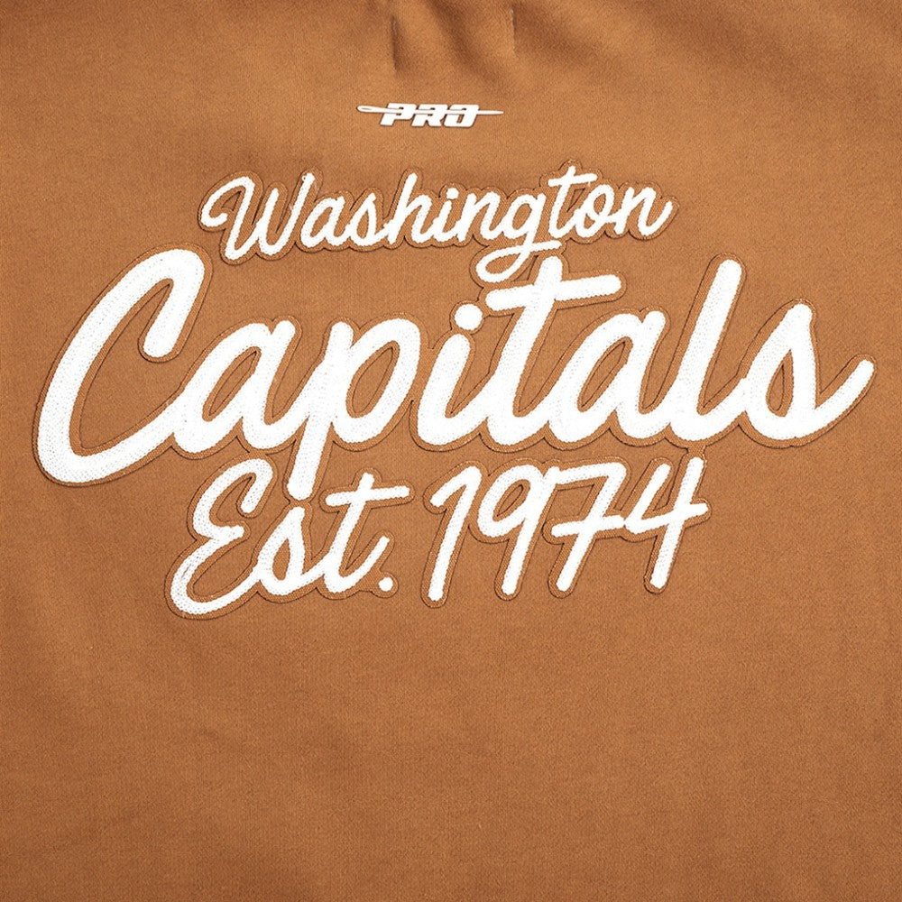 NHL Brown Washington Capitals Pro Standard Paint the City Pullover Sweatshirt