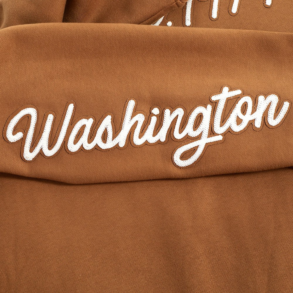 NHL Brown Washington Capitals Pro Standard Paint the City Pullover Sweatshirt