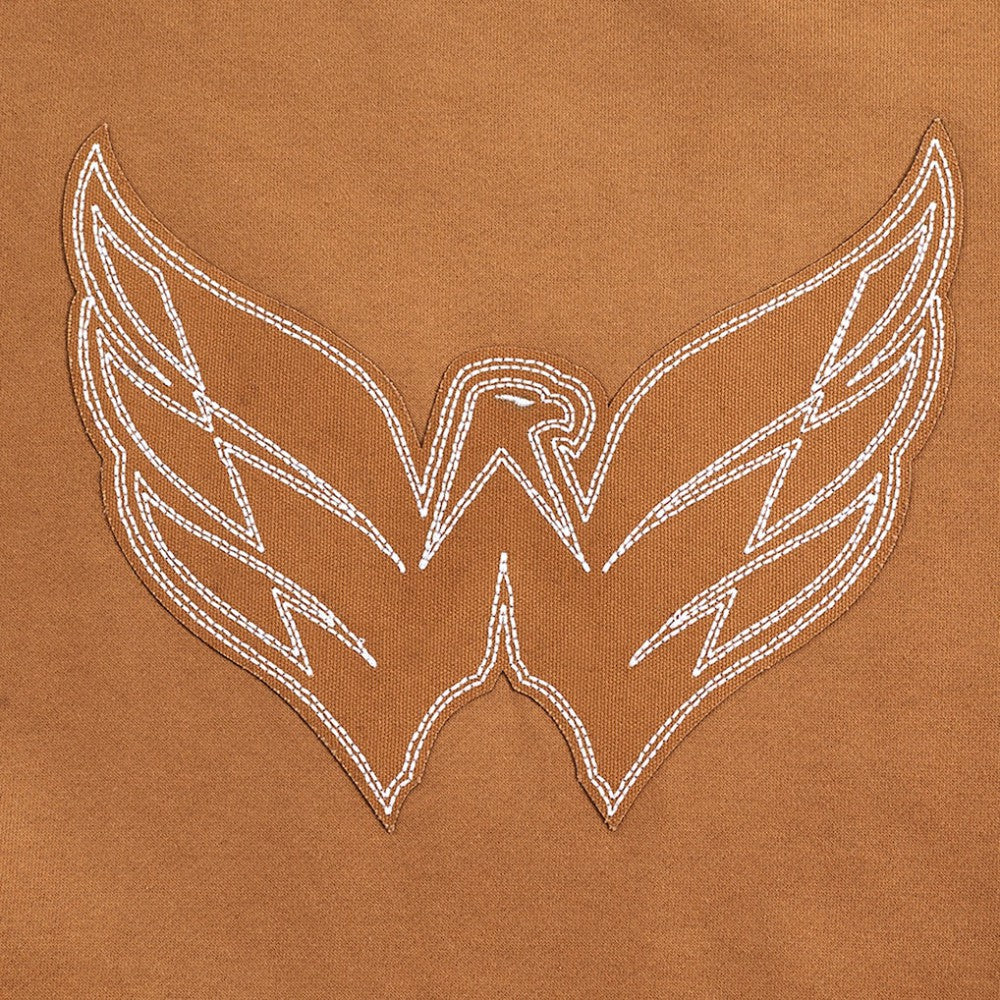 NHL Brown Washington Capitals Pro Standard Paint the City Pullover Sweatshirt