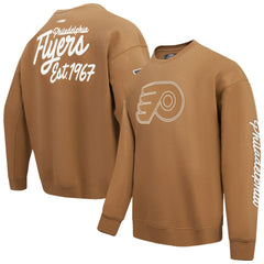 NHL Brown Philadelphia Flyers Pro Standard Paint the City Pullover Sweatshirt