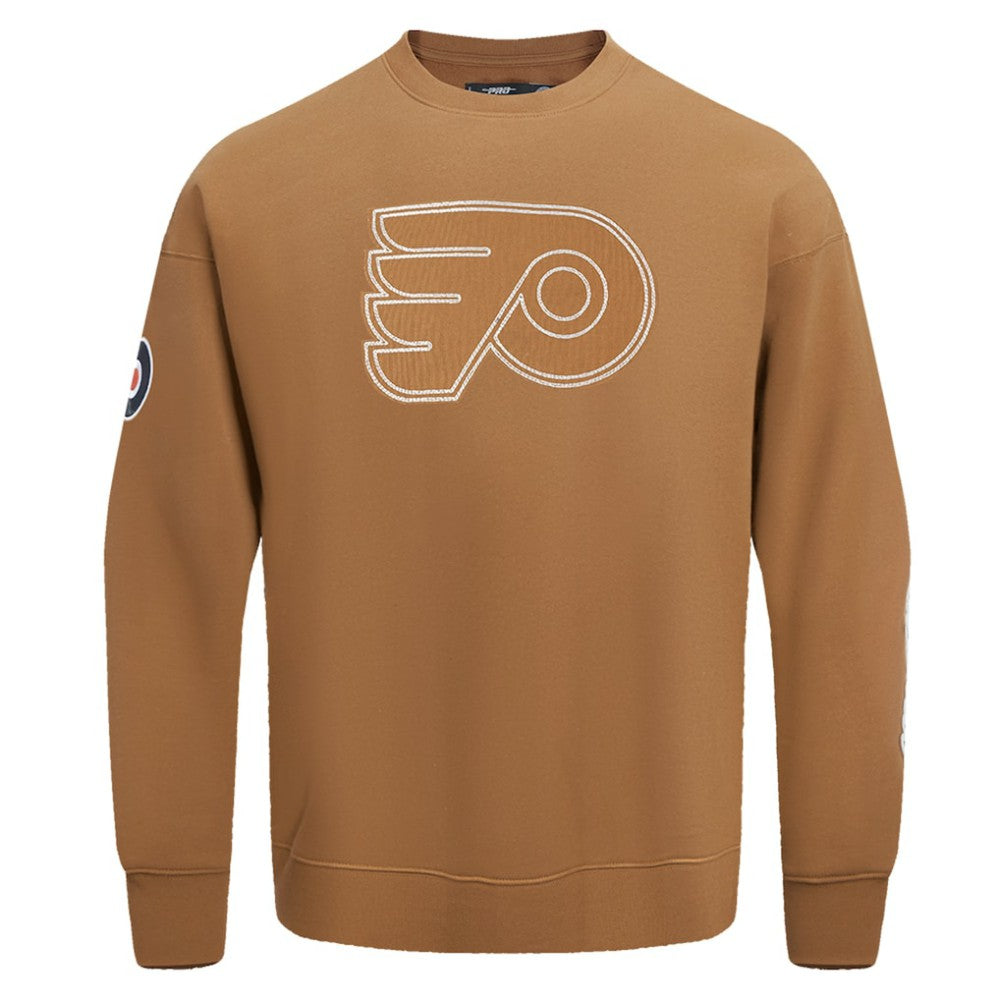NHL Brown Philadelphia Flyers Pro Standard Paint the City Pullover Sweatshirt