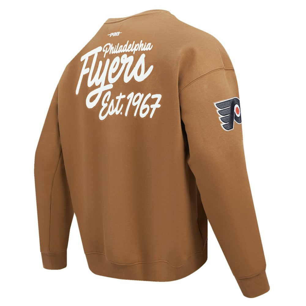 NHL Brown Philadelphia Flyers Pro Standard Paint the City Pullover Sweatshirt