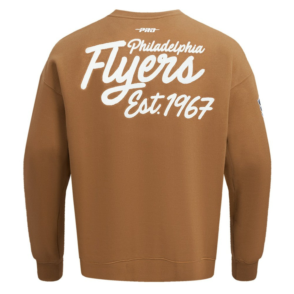 NHL Brown Philadelphia Flyers Pro Standard Paint the City Pullover Sweatshirt