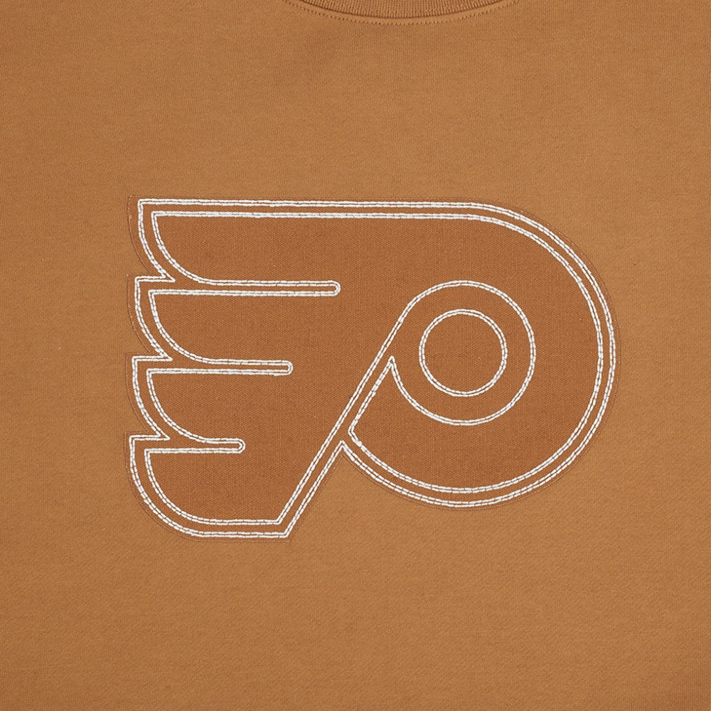 NHL Brown Philadelphia Flyers Pro Standard Paint the City Pullover Sweatshirt