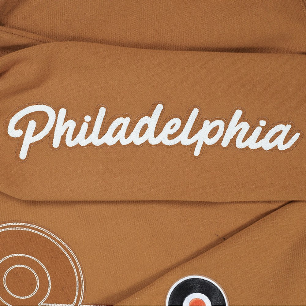 NHL Brown Philadelphia Flyers Pro Standard Paint the City Pullover Sweatshirt