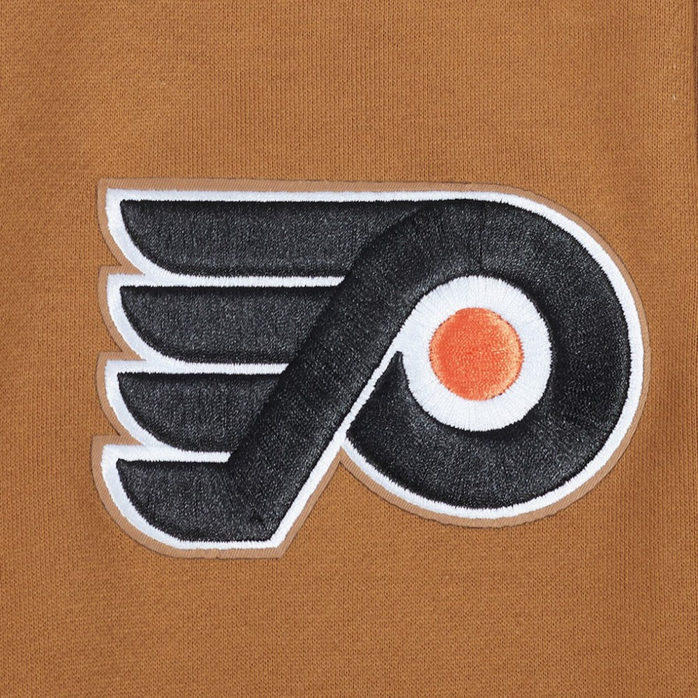 NHL Brown Philadelphia Flyers Pro Standard Paint the City Pullover Sweatshirt