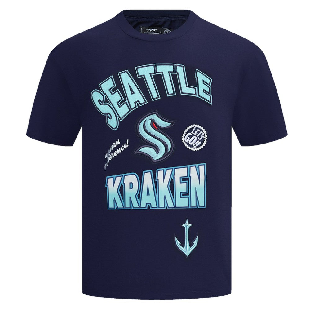 NHL Deep Sea Blue Seattle Kraken Pro Standard Turn It Up T-Shirt