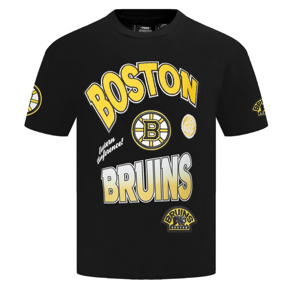NHL Black Boston Bruins Pro Standard Turn It Up T-Shirt
