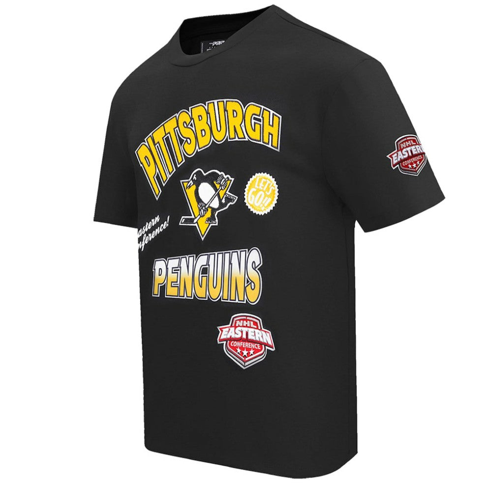 NHL Black Pittsburgh Penguins Pro Standard Turn It Up T-Shirt