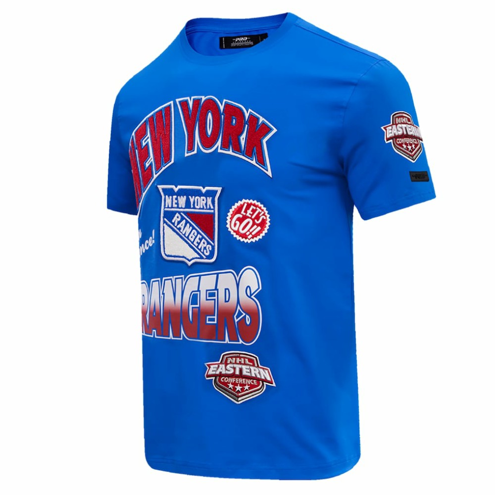 NHL Blue New York Rangers Pro Standard Turn It Up T-Shirt