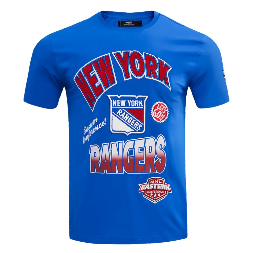 NHL Blue New York Rangers Pro Standard Turn It Up T-Shirt