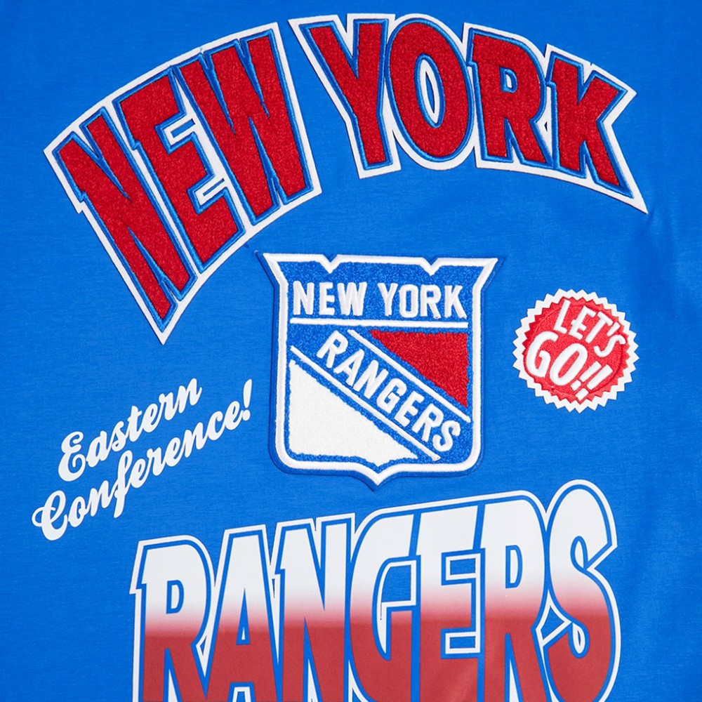 NHL Blue New York Rangers Pro Standard Turn It Up T-Shirt