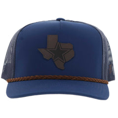 HOOey State Patch Rope Trucker Adjustable Hat - Dallas Cowboys