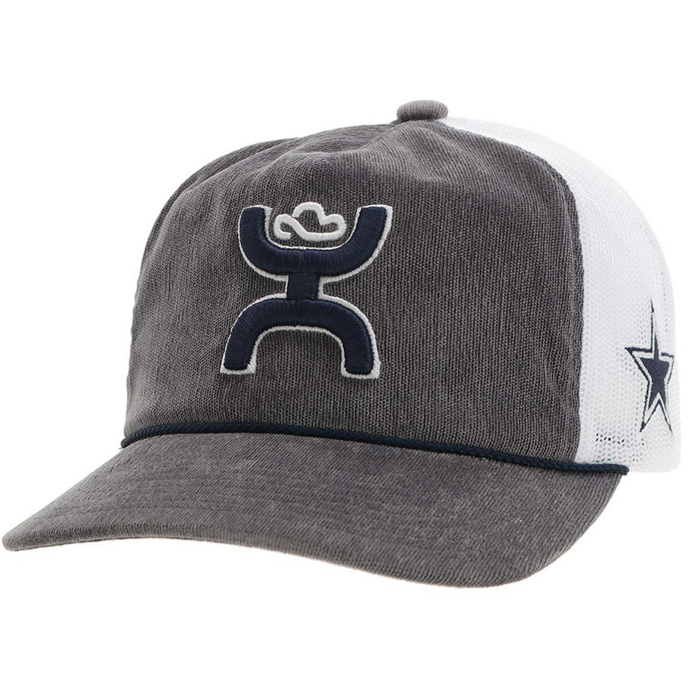 HOOey H Cord Trucker Adjustable Hat - Dallas Cowboys