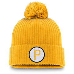 MLB Pittsburgh Pirates Nike Cooperstown Collection Patch Cuffed Knit Hat with Pom