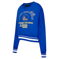NBA Golden State Warriors Pro Standard Women's Area Code Cropped Pullover Sweatshirt sale