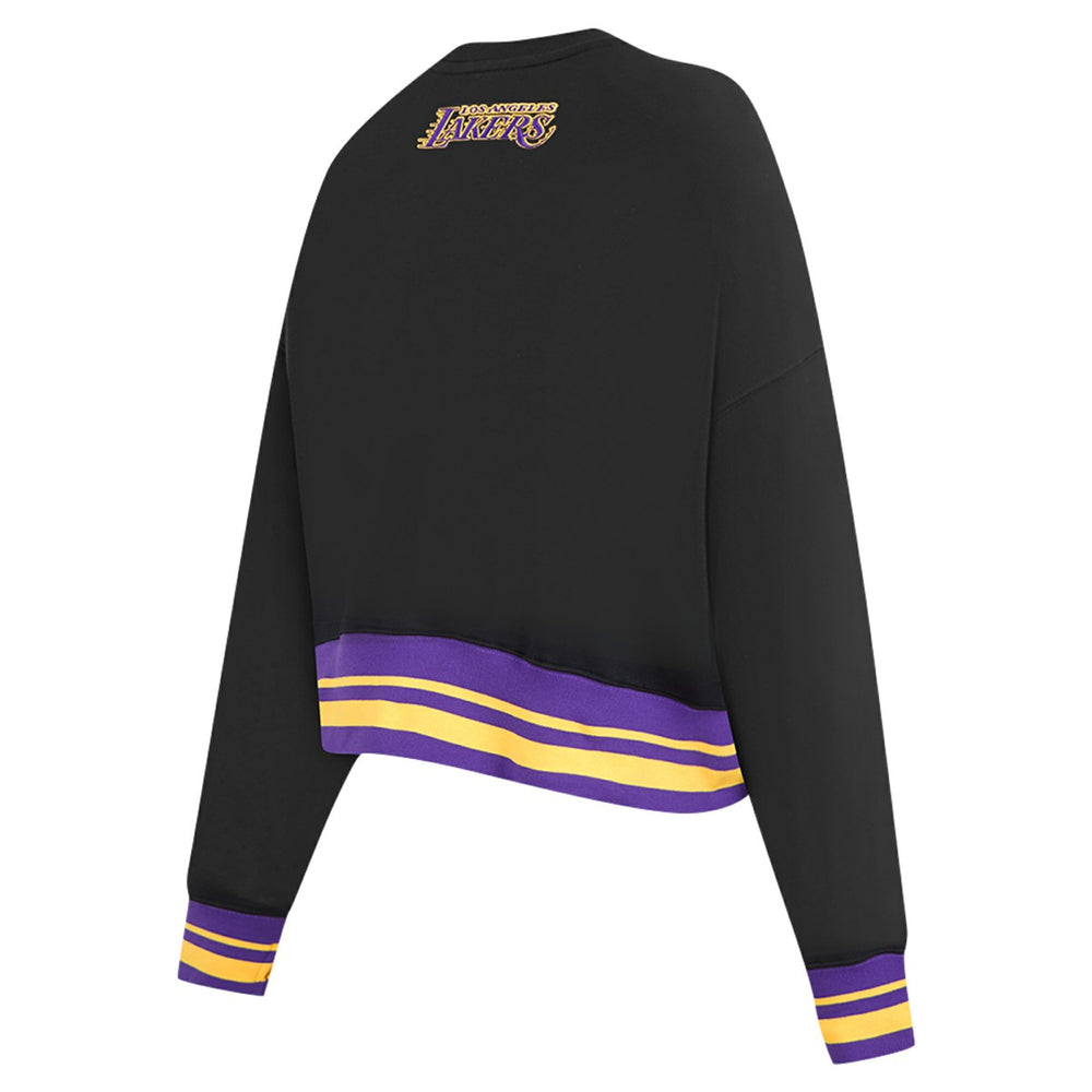 NBA Los Angeles Lakers Pro Standard Women's Area Code Cropped Pullover Sweatshirt