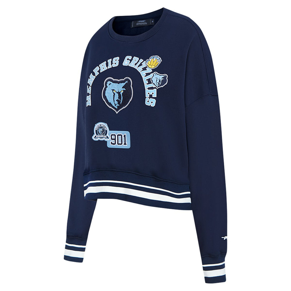 NBA Memphis Grizzlies Pro Standard Women's Area Code Cropped Pullover Sweatshirt