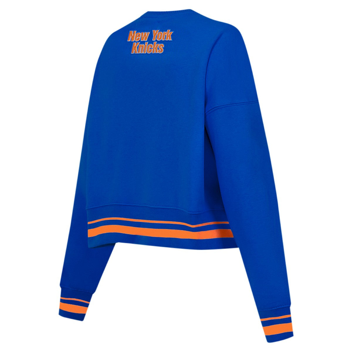 NBA New York Knicks Pro Standard Women's Area Code Cropped Pullover Sweatshirt