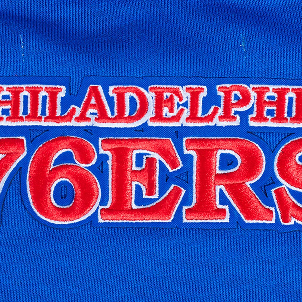 NBA Philadelphia 76ers Pro Standard Women's Area Code Cropped Pullover Sweatshirt