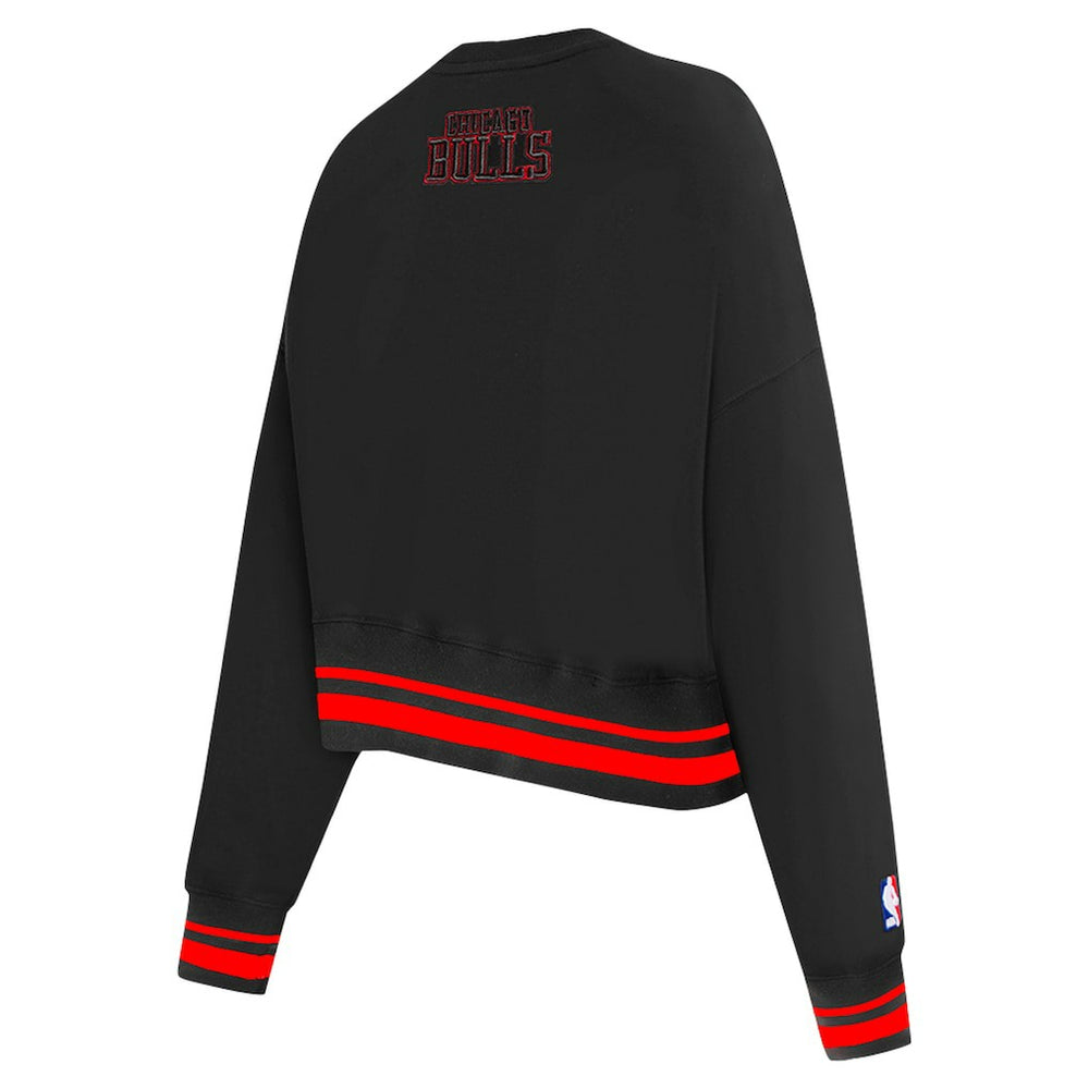 NBA Chicago Bulls Pro Standard Women's Area Code Cropped Pullover Sweatshirt